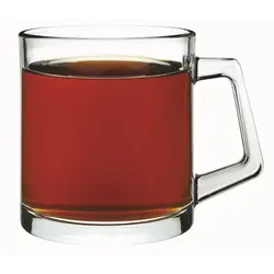 Кружка 380 мл. d=85 мм. h=91 мм. прозрач. Бейзик /12/576/