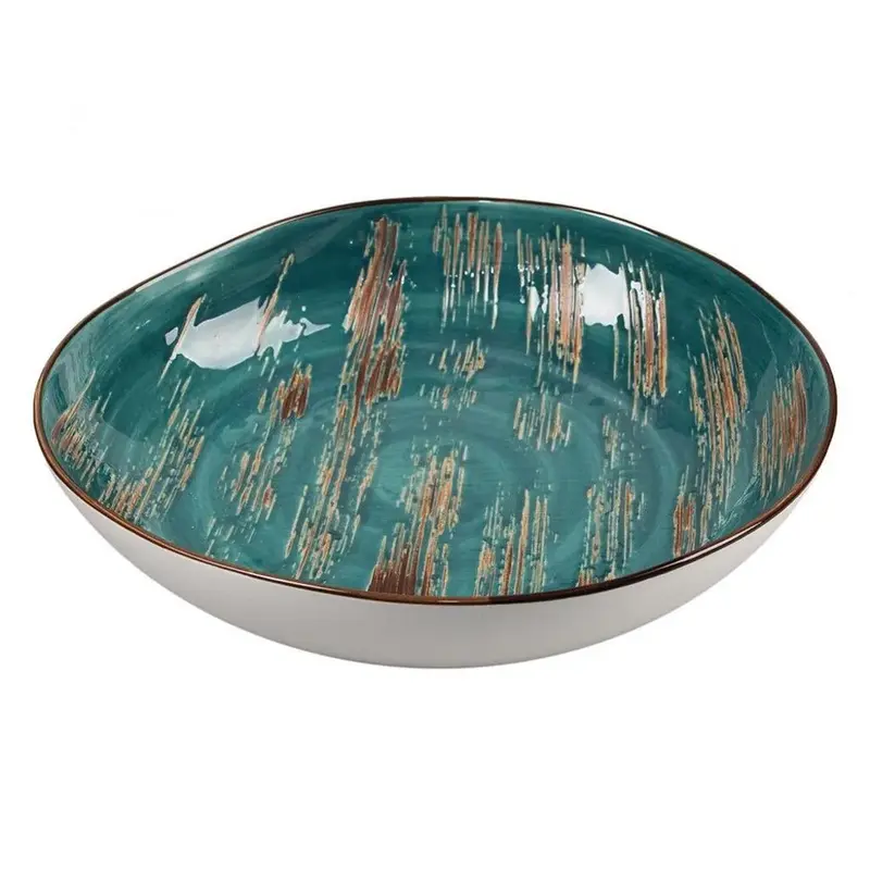 Салатник 1000 мл 26,5*25 см h4,5 см Texture Dark Green P.L. Proff Cuisine [1]