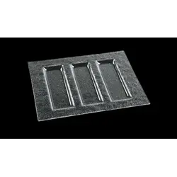 Менажница 3-х секц., 3D Glassware, стекло, 300*230 мм