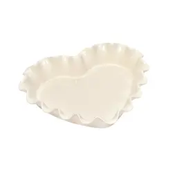 Форма для запекания 1500 мл. 330*290 мм. h=55 мм. Сердце молочная керам Emile Henry /1/3/