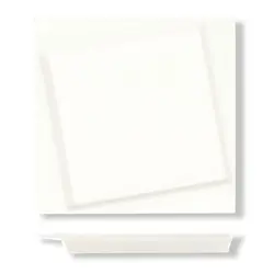 Тарелка 20,8*20,8 см квадратная смещенное дно белая фарфорP.L. Proff Cuisine [1]