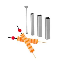 Набор для вырезания фигурных канапе "Квадрат" (3 формы 10/15/20 мм.) нерж. Tellier /1/4/