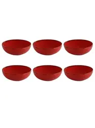Набор соусников Porland Seasons 9 см (6 предметов), красный, 95 мл