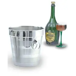 Ведро для шампанского 3,8 л. нерж. d=200/130 мм. h=200 мм. с кольцами длч 1-й бутылки MGSteel /1/6/24/