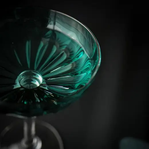 Рюмка коктейльная 235 мл голубая "Azure" d 11,6 см h16,5 см P.L. - BarWare [4]