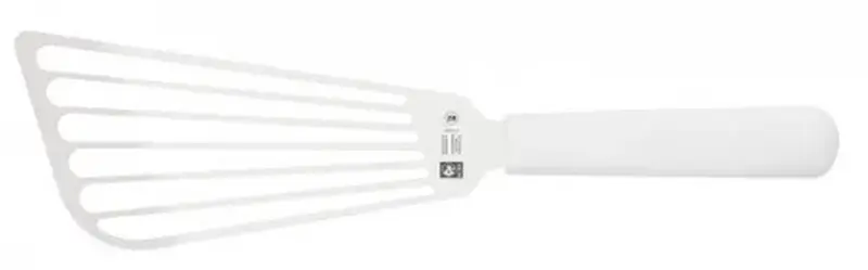 Лопатка 29 см. прямая раб. часть 17*8 см. нерж. широкая с пластик. ручкой, белая Icel /1/6/