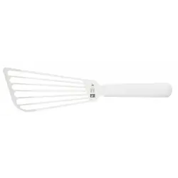 Лопатка 29 см. прямая раб. часть 17*8 см. нерж. широкая с пластик. ручкой, белая Icel /1/6/