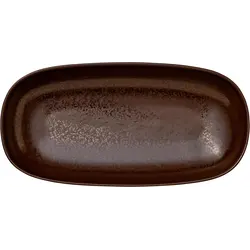 Блюдо овальное глубокое без рима 30x15 см, NIVO MOKKA, World of Colours