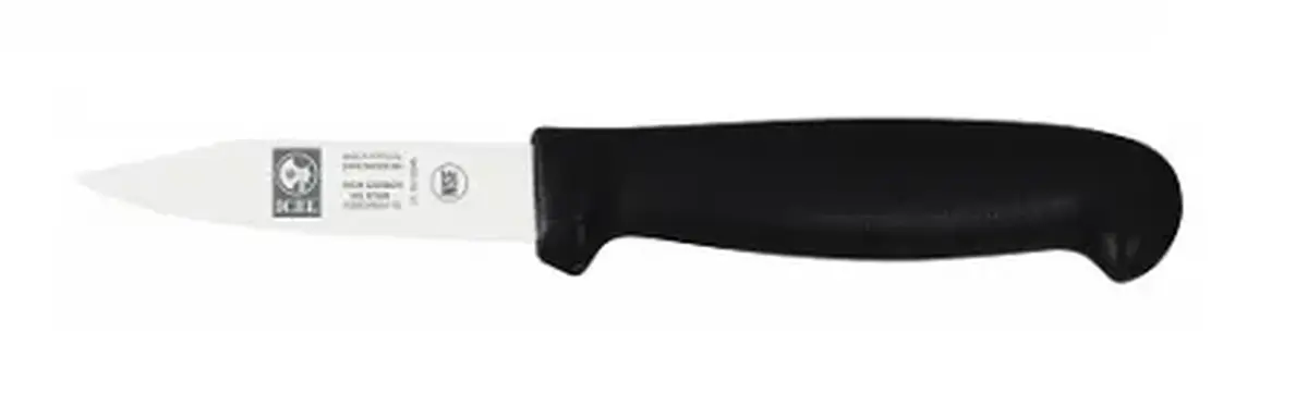 Нож для овощей 80/190 мм. черный PRACTICA Icel /1/