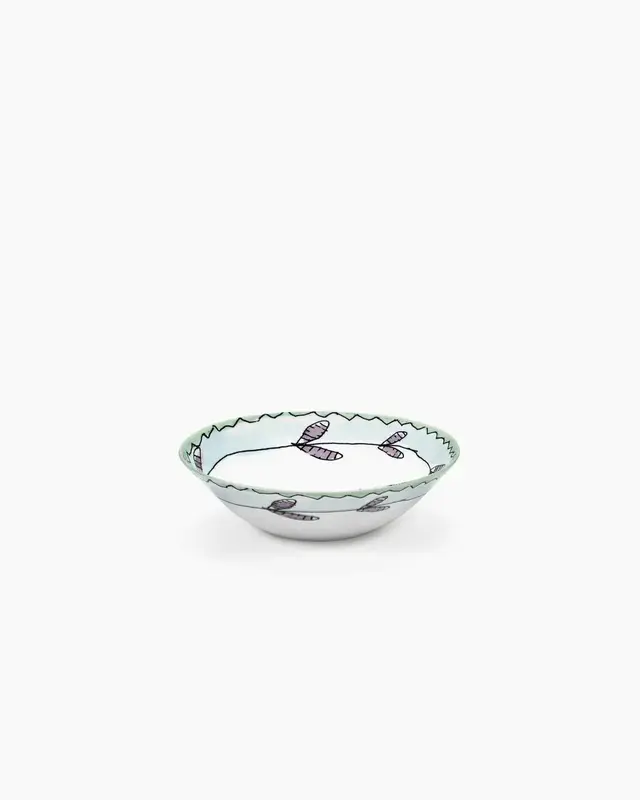 Салатник низкий 18 см Blossom Milk Midnight Flowers