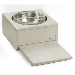 Подставка с охлажд. с выдвижной полкой 32*32*16,5 см. дерево, белый Pinti /1/