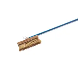 Щетка для печи 150 см. 20*6,6 см. поворотная, с медной щетиной h=4,5 см. со скребком Gimetal /1/