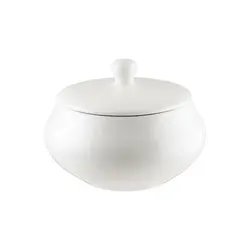 Горшок для подачи 1100 мл. с крышкой Белый, форма Гурмэ Bonna /1/6/ 