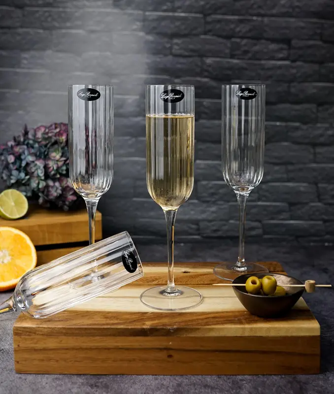 Набор бокалов для шампанского и игристых вин, 4 шт., Luigi Bormioli, Наборы посуды, 210 мл