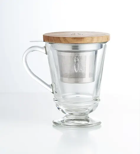 Кружка для заварки чая с фильтром и крышкой, La Rochere, ABEILLE, 275 мл, 9,1 см