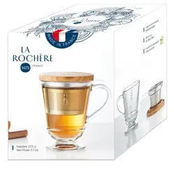 Кружка для заварки чая с фильтром и крышкой, La Rochere, ABEILLE, 275 мл, 9,1 см