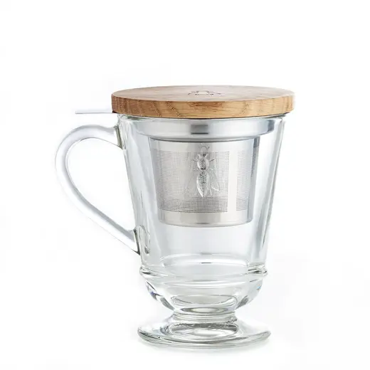 Кружка для заварки чая с фильтром и крышкой, La Rochere, ABEILLE, 275 мл, 9,1 см