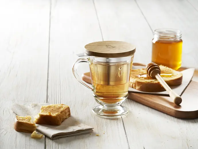 Кружка для заварки чая с фильтром и крышкой, La Rochere, ABEILLE, 275 мл, 9,1 см