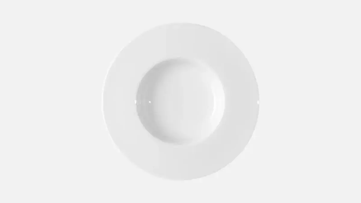 Тарелка глубокая с полями 240 мл, d 23,9 см, h 4 см, Fine Dining