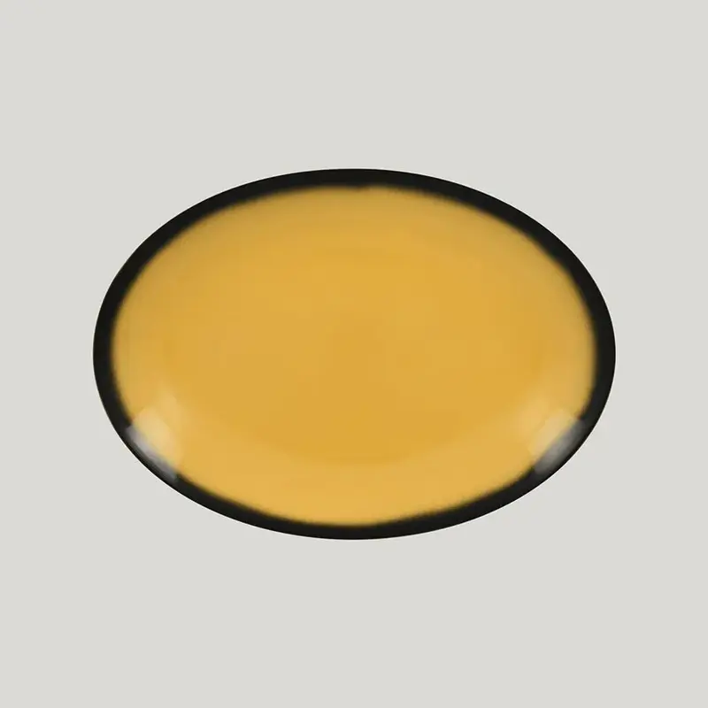 Блюдо овальное RAK Porcelain LEA Yellow 32 см (желтый цвет)