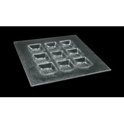 Менажница 9-ти секц., 3D Glassware, стекло, 200*200 мм