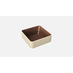 Соусник квадратный 190 мл, (стопир.) 9x9 см, h 4,3 см, цвет коричневый, Nara