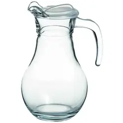Кувшин 1 л. d=91 мм. h=213 мм. с прозрач. пластик. крышкой Бистро /6/192/