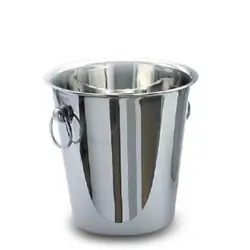 Ведро для шампанского 4 л. нерж. d=210/130 мм. h=205 мм. с кольцами для 1-й бутылки MGsteel /1/6/24/