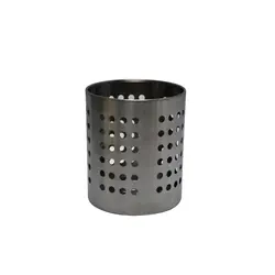 Емкость для столовых приборов (стакан) d=100 мм. h=125 мм. перфор. нерж. MGsteel /1/96/