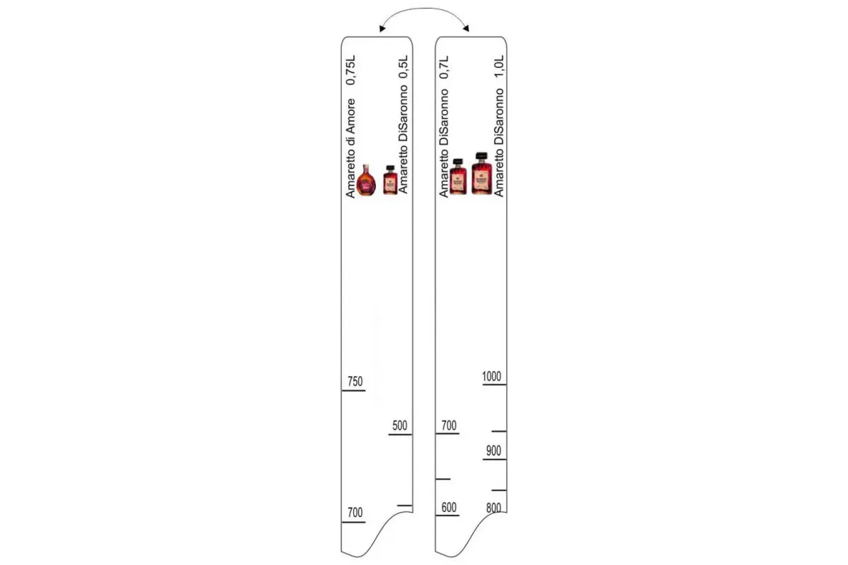 Барная линейка Amaretto di Saronno (500мл/750мл/1л) / di Amore (750мл), P.L. Proff Cuisi
