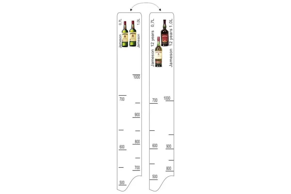 Барная линейка Jameson (700мл/1л) / Jameson 12 лет (700мл/1л), P.L. Proff Cuisine