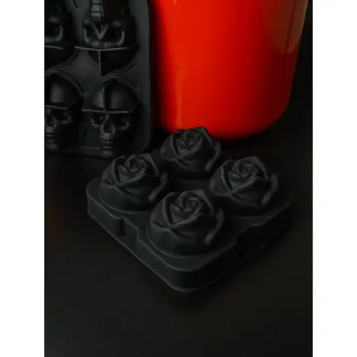 Форма для льда "Роза" 4 ячейки d6 см силикон P.L.- Barbossa