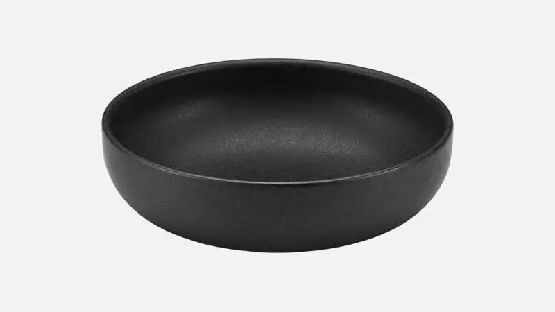 Салатник 600 мл, d 16 см, h 3,8 см, цвет черный, Elements