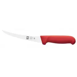 Нож обвалочный 150/290 мм. изогнутый, гибкое лезвие, красный Poly Icel /1/