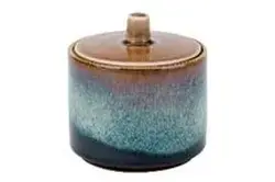 Сахарница с крышкой d 8 см, h 6,7-8,5 см, QUINTANA AMBER