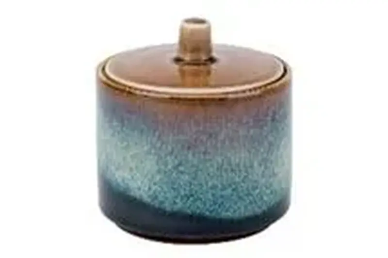 Сахарница с крышкой d 8 см, h 6,7-8,5 см, QUINTANA AMBER