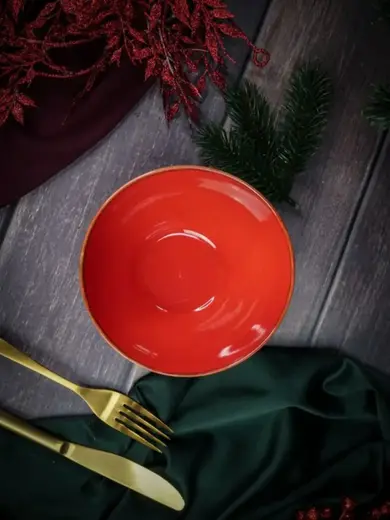 Набор мисок Porland Seasons 14 см  500 мл (4 предмета) красный