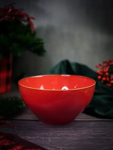 Набор мисок Porland Seasons 14 см  500 мл (4 предмета) красный