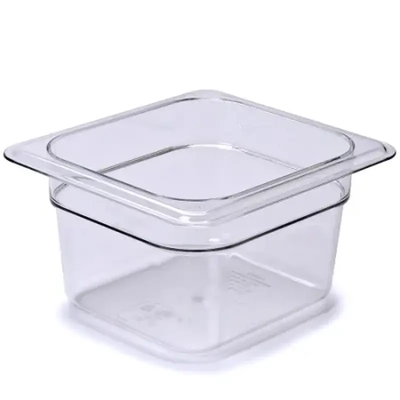 Гастроемкость 1/6 h=100 мм. 1,6 л. поликарб. прозрач. /1/48/