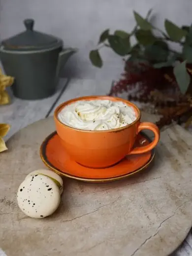 Набор чайных пар Porland Seasons 340 мл (4 предмета), оранжевый