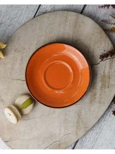 Набор чайных пар Porland Seasons 340 мл (4 предмета), оранжевый