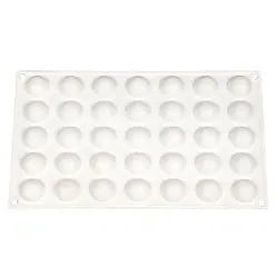 Форма силиконовая "Микро полусфера" 35 ячеек 27*27*10 мм, P.L. Proff Cuisine