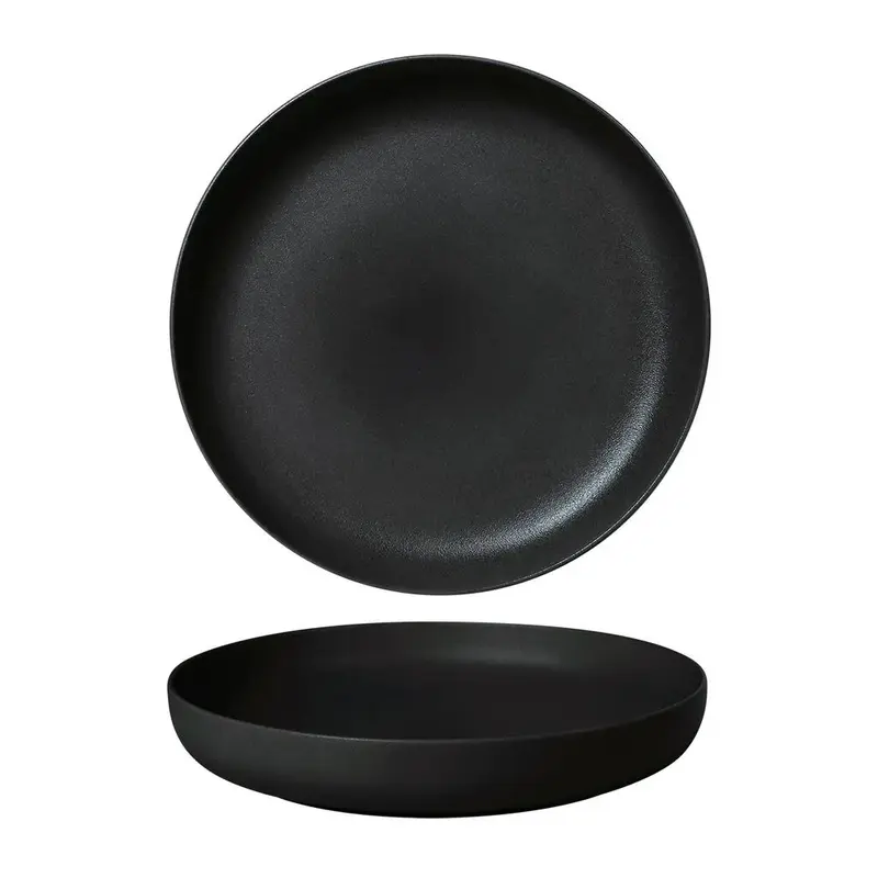 Тарелка с бортом d 21,5 см h3,5 см Black Sand Fine Plus Noble [4]