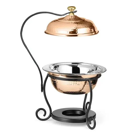Чафиндиш (мармит) 1,75 л на подставке Copper с медным покрытием нерж. P.L. Proff Cuisine