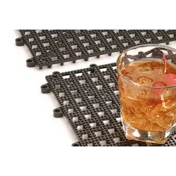 Коврик барный, черный, пластик, APS, 33*33 см