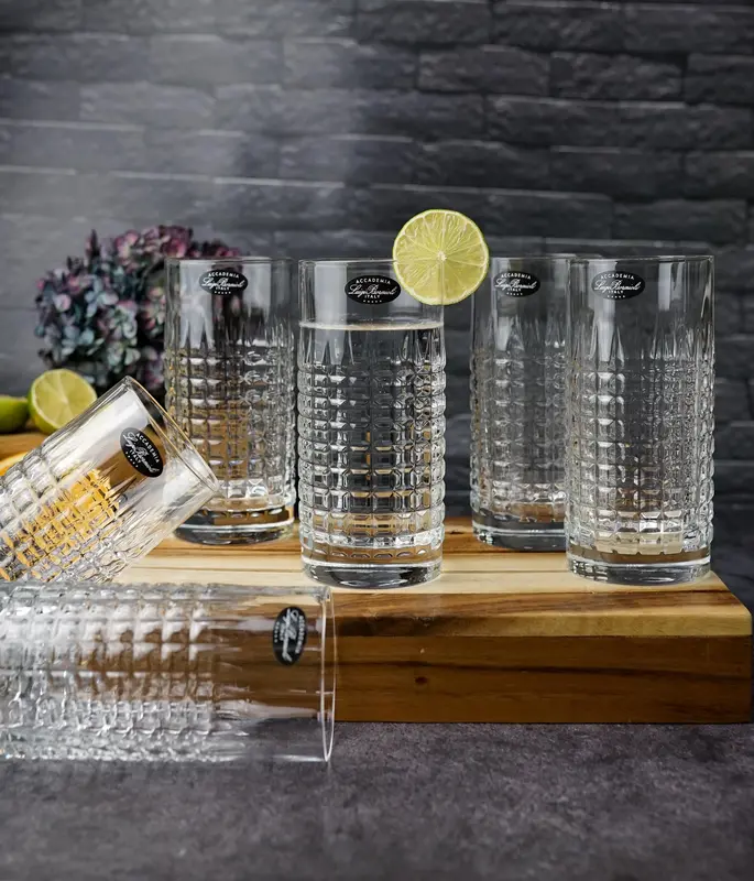 Набор стаканов высоких Mixology Charme 480 мл , хрустальное стекло, 6 шт.