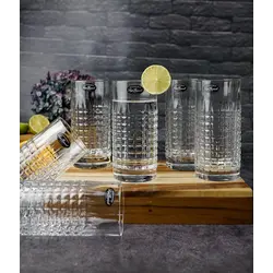 Набор стаканов высоких Mixology Charme 480 мл , хрустальное стекло, 6 шт.