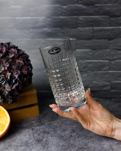 Набор стаканов высоких Mixology Charme 480 мл , хрустальное стекло, 6 шт.
