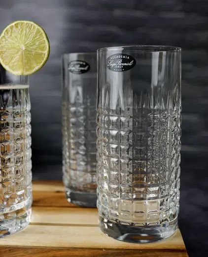 Набор стаканов высоких Mixology Charme 480 мл , хрустальное стекло, 6 шт.