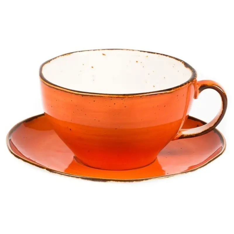 Чайная пара 375 мл d 11,8 см h7 см Orange Sky Fusion P.L. Proff Cuisine [4]